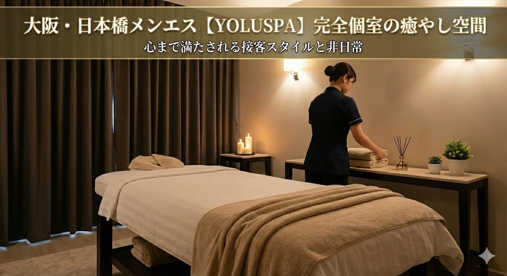 大阪・日本橋【YOLUSPA】完全個室の空間と極上の接客スタイルについて